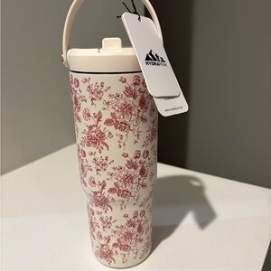 HydraPak Floral Insulated Bottle - Red and White